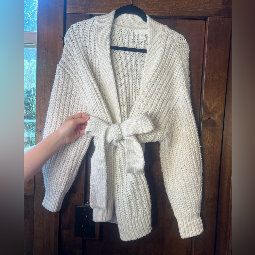 H&M Cardigan with Tie Belt